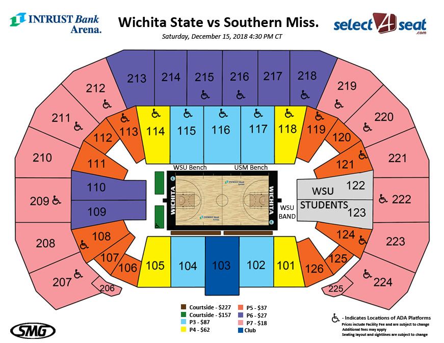 Seating Charts Events & Tickets INTRUST Bank Arena